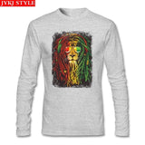 Rasta  Headphones Hair T Shirt Custom Long Sleeve T Shirt Men 2019 Hot Vegan Cotton Crewneck  Funny T Shirts