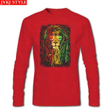 Rasta  Headphones Hair T Shirt Custom Long Sleeve T Shirt Men 2019 Hot Vegan Cotton Crewneck  Funny T Shirts