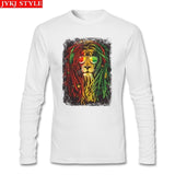 Rasta  Headphones Hair T Shirt Custom Long Sleeve T Shirt Men 2019 Hot Vegan Cotton Crewneck  Funny T Shirts