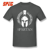 Spartan T Shirt Custom Short Sleeve T-shirt Men Hip Hop Car Styling Big Size Cotton Crewneck Men's Clothes