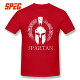 Spartan T Shirt Custom Short Sleeve T-shirt Men Hip Hop Car Styling Big Size Cotton Crewneck Men's Clothes