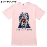 The Big Bang Theory T Shirt This Is My Spot Games Of Thrones Men T-Shirts Casual Digital Printed 100% Cotton